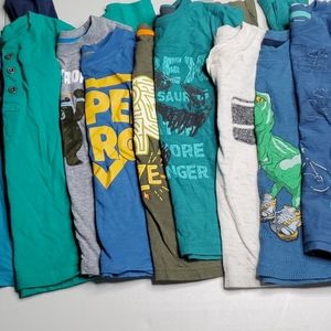 Bundle of 9 Long Sleeve Boy Shirts